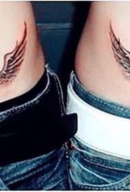 couple waist angel love wings