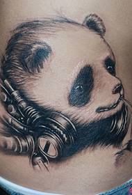 Foto Panda Head Waist Tattoo