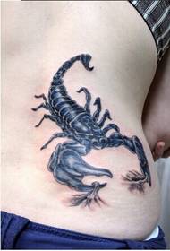 meitene viduklis klasisks valdonīgs skorpions tetovējums bilde attēls