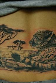 chiuno Classic yakanakisa ingwe nyika chimiro chemifananidzo tattoo