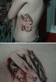 foto di bellezza sexy in vita tatuaggio 70982-cobra e chitarra immagine di tatuaggio in vita 70983 - immagine di tatuaggio carino piccola torta laterale in vita