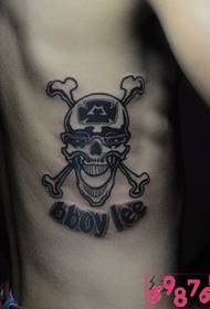 čovjekov struk zla lubanja engleska slika tetovaže