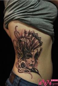 Slika seksi tetovaža Venecije u struku