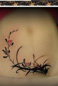Nenas bonito fermoso narciso Cubra a imaxe do patrón da tatuaxe