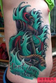 tatuiruotės figūra rekomendavo šoninio juosmens inkaro tatuiruotės tatuiruotę