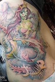 Säit Taille Faarf Mermaid Tattoo Bild gëtt gedeelt duerch Tattoo Figur 71914-Tattoo deelen eng Tattoobild vun der Säit Taille