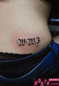 slika s malim slovom engleskog struka za tetovažu
