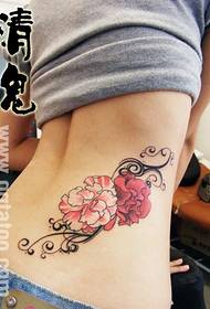 modello di tatuaggio di bellezza vita sexy fiore vite