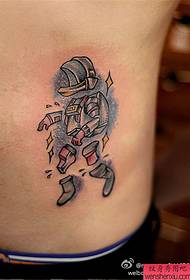 Taille Roboter Tattoo Muster