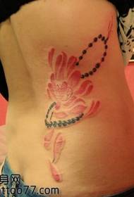 modello di tatuaggio di bellezza vita moda loto perline