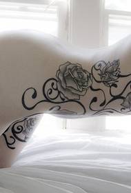 Áilleacht sexy Super ist waist pictiúr patrún álainn peony tattoo