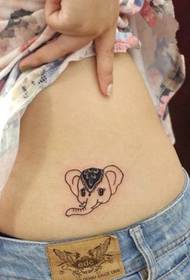 très mignon petit modèle de tatouage éléphant image 70612 - côté fille sexy belle fleur belle image de tatouage