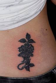 la vita non è una bella figura del tatuaggio rosa bianco e nero