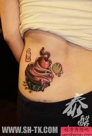 ren bote popilè sirèt pòp ak krèm glase modèl tatoo