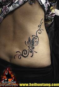cintura puntata fiore tatuaggio 71313-cintura modella glamour monocromatica di farfalla glamourosa