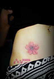 pink small peach waist tattoo picture