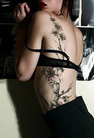 schönheit taille schöne schöne blume blühen tattoo bild bild