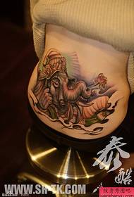 vrouw taille godin tattoo patroon