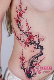 Chinese mutsvuku plum parutivi muchiuno tattoo pikicha