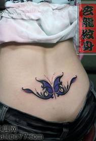vidukļa skaistas modes tauriņa totēma vidukļa tetovējuma modelis