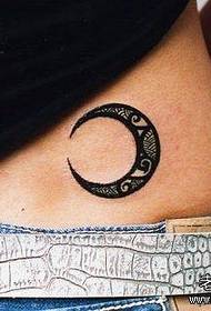 xiaoqingxin Kreatív derék hold totem tetoválás működik