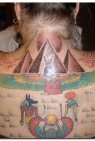 torna simplici colorati diversi disegni di tatuaggi di simbuli egiziani