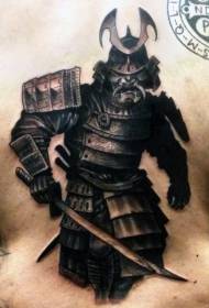 pàtran tatù cùil dìomhair dìomhair samurai