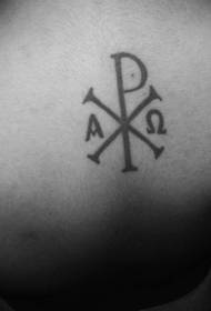 takaisin salaperäinen uskonnollinen symboli tatuointi malli