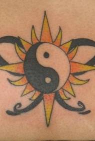 vissza csillagok és a sun yin és yang pletykák tetoválás mintát