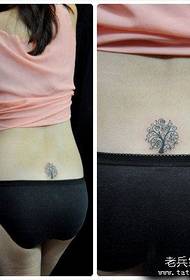 nenas cintura moda tótem árbore moda tatuaje