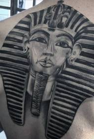 Esquena realista patró de tatuatge ídol egipci