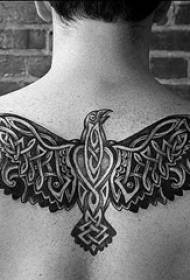 berniukų juodos linijos eskizas kūrybingi viešpataujantys sparnai erelio tatuiruotės nuotraukos