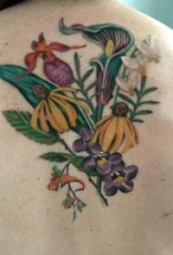 plant tattoo meisje back plant tattoo picture