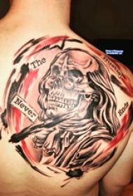 skullTattoo Boys Back 문신 사진