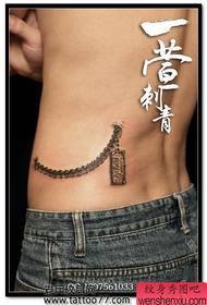 taille prachtige ketting tattoo patroan