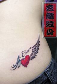 ແອວຂອງເດັກຍິງເບິ່ງທີ່ດີຮູບແບບ tattoo tattoo