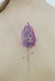 indietro carino fiore colorato Bellissimo modello di tatuaggio