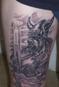 ncej puab zoo armor pirate thiab ntaj tattoo qauv