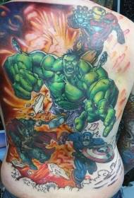 Baklituð Avengers Hero Tattoo Pattern