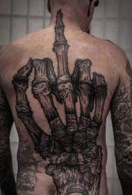 back real interesting skull hand tattoo tattoo