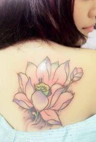 teine toe faʻaleleia le lotus fou ma le matagofie lotus painting tattoo