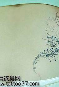 popular sexy waist totem vine tattoo pattern