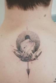 pozadinski portretni tetovaža uzorak tetovaža