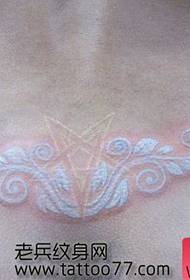 талія білий татем татуювання талії візерунок