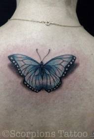 modello tatuaggio classico colore farfalla posteriore