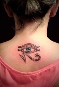 tillbaka mystiska forntida egyptiska Horu Eye of the eye tatueringsmönster