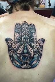 werom tige moai Kleur Fatima Hand Tattoo Patroon
