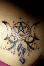 Pattern di tatuaggi di Dreamcatcher ragazza ritornu sognu di tatuaggi di tatuaggi neri