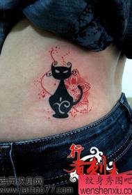 skaistumkopšanas jostasvietas modes totēma kaķu tetovējuma modelis