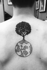 modello tatuaggio terra ragazzi indietro albero tatuaggio e modello tatuaggio terra